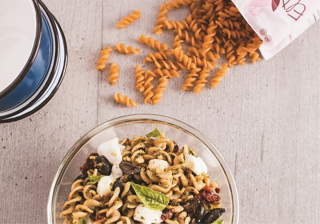 Fusilli de Quinoa al Pesto