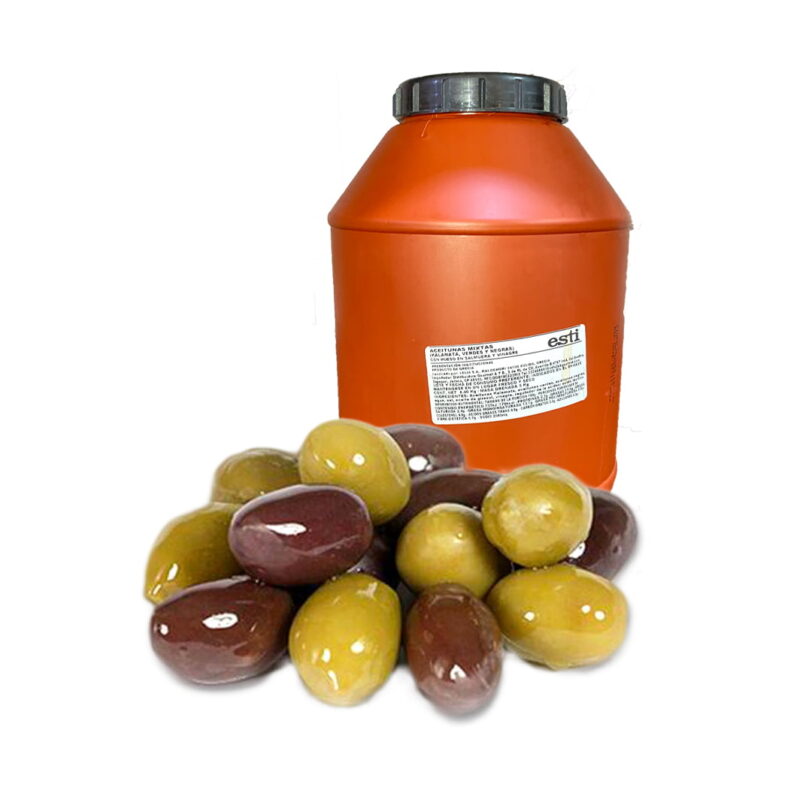 Aceitunas Mixtas Naturales C/H 5kg - Esti